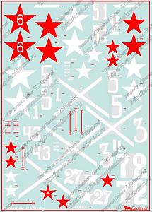 Decal 1/32 Polikarpov I-16 family Decal consist from 4 big sheets and include 50 versions of this aircraft (Begemot)