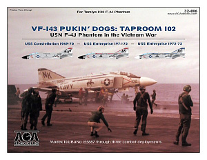 Decal 1/32 Pukin' Dogs: Taproom 102 - USN McDonnell F-4J Phantom in the ...