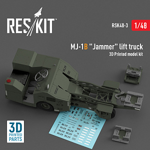 Additions (3D resin printing) 1/48 MJ-1B "Jammer" lift truck (3D-Printed model kit) (ResKit)