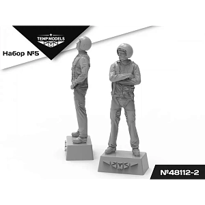 Figures (resin) 1/48 PIlots of the Russian Aerospace Forces. SET No.5-2 (Temp Models)
