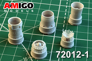 Additions (3D resin printing) 1/72 Engine jet nozzle R11F2-300 MiG-21M/ MF/ PFM, MiG-21S, MiG-21R (Amigo Models)