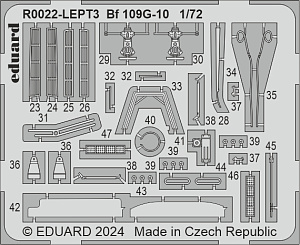 Model kit 1/72 Messerschmitt Bf-109G-10 & Bf-109G-14/AS DUAL COMBO (ROYAL CLASS) (Eduard kits)