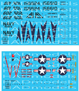 Decal 1/48 RA-5C Vigilante USS Nimitz - part 3 (HAD)