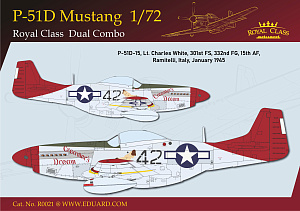 Model kit 1/72 North-American P-51D Mustang DUAL COMBO (ROYAL CLASS) (Eduard kits)