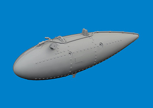 Additions (3D resin printing) 1/48 Curtiss P-40E Warhawk 52gal drop tank 3D-Printed 1/48 (designed to be used with Eduard kits)