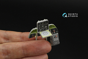 SBD-2 Dauntless Pilot's Cockpit  3D-Printed & coloured Interior on decal paper (Trumpeter)