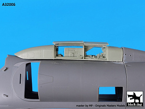 Additions (3D resin printing) 1/32 Douglas A-4E Skyhawk spine electronic + tail (designed to be used with Trumpeter kits) 