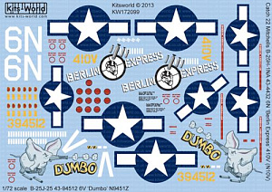 Decal 1/72 Catch 22 Mitchells North-American B-25H-1NA (Kits-World)