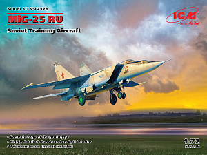 Model kit 1/72 	Mikoyan MiG-25RU Soviet Training Aircraft (ICM)