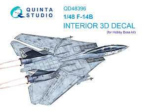 F-14B 3D-Printed & coloured Interior on decal paper (Hobby Boss)