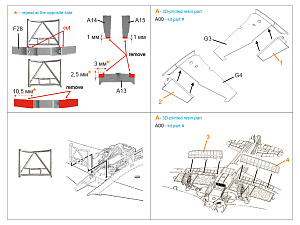 Yak-7B Landing Flaps with Bays (Zvezda)