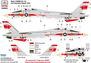 Decal 1/48 F-14A VF-1 Wolfpack (extended version) (HAD)