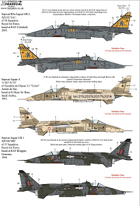 Decal 1/48 Sepecat Jaguar GR.1/GR.1A Part 3 (6) (Xtradecal)