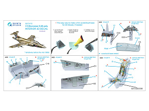 Blackburn Buccanneer S.2B Early 3D-Printed & coloured Interior on decal paper (Airfix)