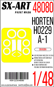 Paint Mask 1/48 Horten Ho229A-1 (Dragon)