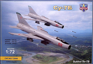 Model kit 1/72 Sukhoi Su-7B Soviet fighter-bomber  (Modelsvit) 