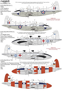 Decal 1/72 de Havilland Dove & Devon Collection (6) (Xtradecal)