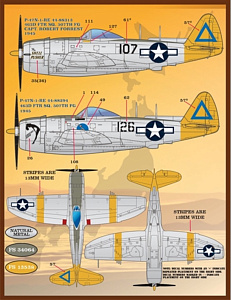 Decal 1/48 Colors and Markings of Republic P-47N Thunderbolt (Furball Aero-Design)