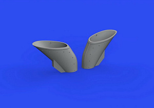 Additions (3D resin printing) 1/48 Grumman F4F-3 Wildcat exhausts 3D-Printed (designed to be used with Eduard kits) 