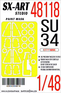 Paint Mask 1/48 Su-34 (Zimi Model/Kitty Hawk)