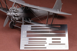Aircraft detailing sets (etched) 1/48 Bristol Bulldog Mk.II rigging wire set for Airfix Photo Etched stainless steel (designed to be used with Airfix kits)[Mk.IIA]