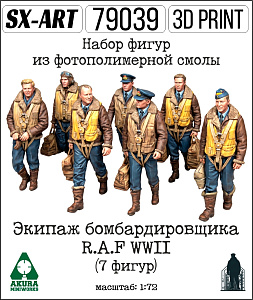 Addition (resin) 1/72 The crew of the R.A.F WWII bomber (7 figures) (SX-Art)