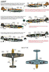 Decal 1/32 Messerschmitt Bf-109s with Stab markings Pt 2 (8) (Xtradecal)