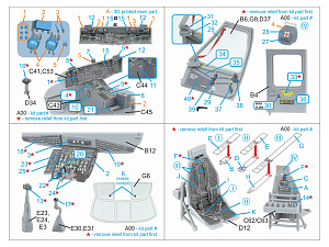MH-60L Blackhawk 3D-Printed & coloured Interior on decal paper (ICM) (with 3D-printed resin parts)