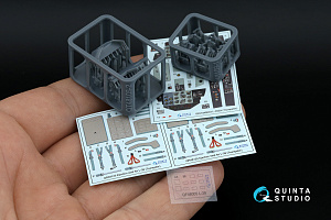 L-39ZA 3D-Printed & coloured Interior on decal paper (Trumpeter)(with 3D-printed resin parts)