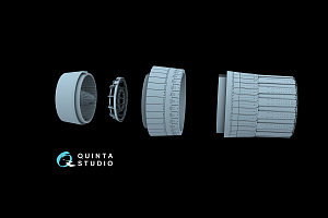 Su-30SM Exhaust Nozzles (Afterburner Position) (Zvezda)