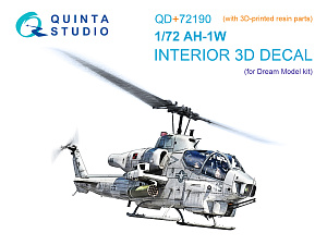 AH-1W 3D-Printed & coloured Interior on decal paper (Dream Model)