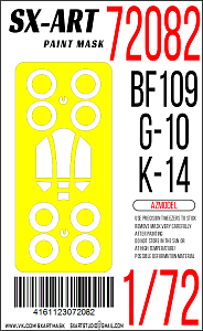 Paint Mask 1/72 Bf109 G-10 / K-14 (AZ Model)