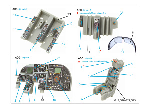A-6E TRAM Intruder 3D-Printed & coloured Interior on decal paper (Trumpeter)