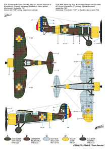 Model kit 1/72 Zl P.24 Over Danube (Frrom-Azur)