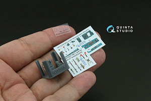 MiG-21MF (Moscow plant) 3D-Printed & coloured Interior on decal paper (Eduard) (with 3D-printed resin parts)