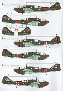 Decal 1/48 Mitsubishi Ki-46 Dinah (9)  (Techmod)