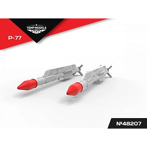 Additions (3D resin printing) 1/48 HIGHLY DETAILED MISSILE R-77 (Temp Models)