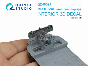 MH-60L Blackhawk luminous displays for QD+48590/QDS-48590 sets (ICM)