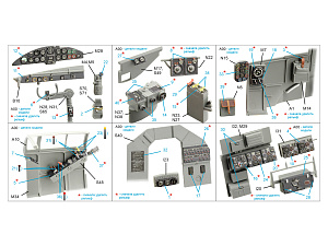 He 111H-6 3D-Printed & coloured Interior on decal paper (Border Model) (Small version)