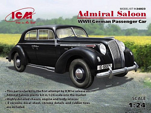 Model kit 1/24 Admiral Saloon WWII German Passenger Car (ICM)