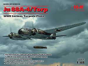 Model kit 1/48  Ju 88A-4/Torp German WWII Torpedo Plane (ICM)