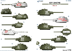 Decal 1/72 OT-34/76 - Part II (Colibri Decals)