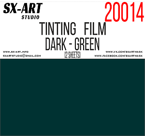 Tinting film dark green 140x200 (2 sheets) (SX-Art)