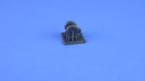 Additions (3D resin printing) 1/48 Yak-1 wheels late under load (KepModels) 