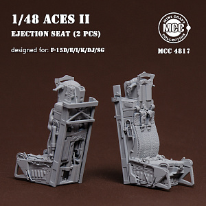 Additions (3D resin printing) 1/48 ACES II Ejection Seats for McDonnell F-15 Eagle (2pcs) (designed to be used with Academy, Great Wall Hobby, Hasegawa, Hobby Boss, Italeri and Tamiya kits)