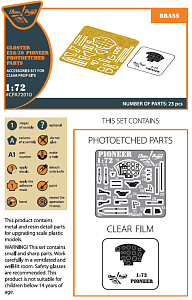 Photo Etching Kit Gloster E28/39 etched parts (designed to be used with Clear Prop Models kits)