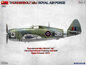 Model kit 1/48 Republic Thunderbolt Mk.I. Royal Air Force. BASIC KIT  (MiniArt)