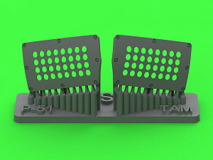 Aircraft detailing sets (resin) 1/32 P-51 Mustang - carburettor air filter cover - standard holed type (Tamiya)