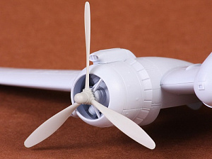 Additions (3D resin printing) 1/72 Bristol Beaufighter Mk.X propeller set (designed to be used with Airfix kits)