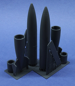 Additions (3D resin printing) 1/32 Mirage III fuel tanks 1300l.2 pcs. set (KepModels)